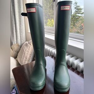 Hunter Forest Green Waterproof Boots
